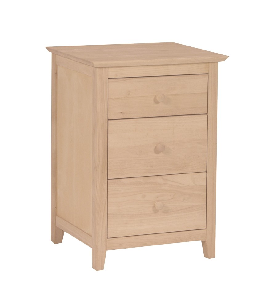 2798 18 inch lancaster 3 drawer nightstand