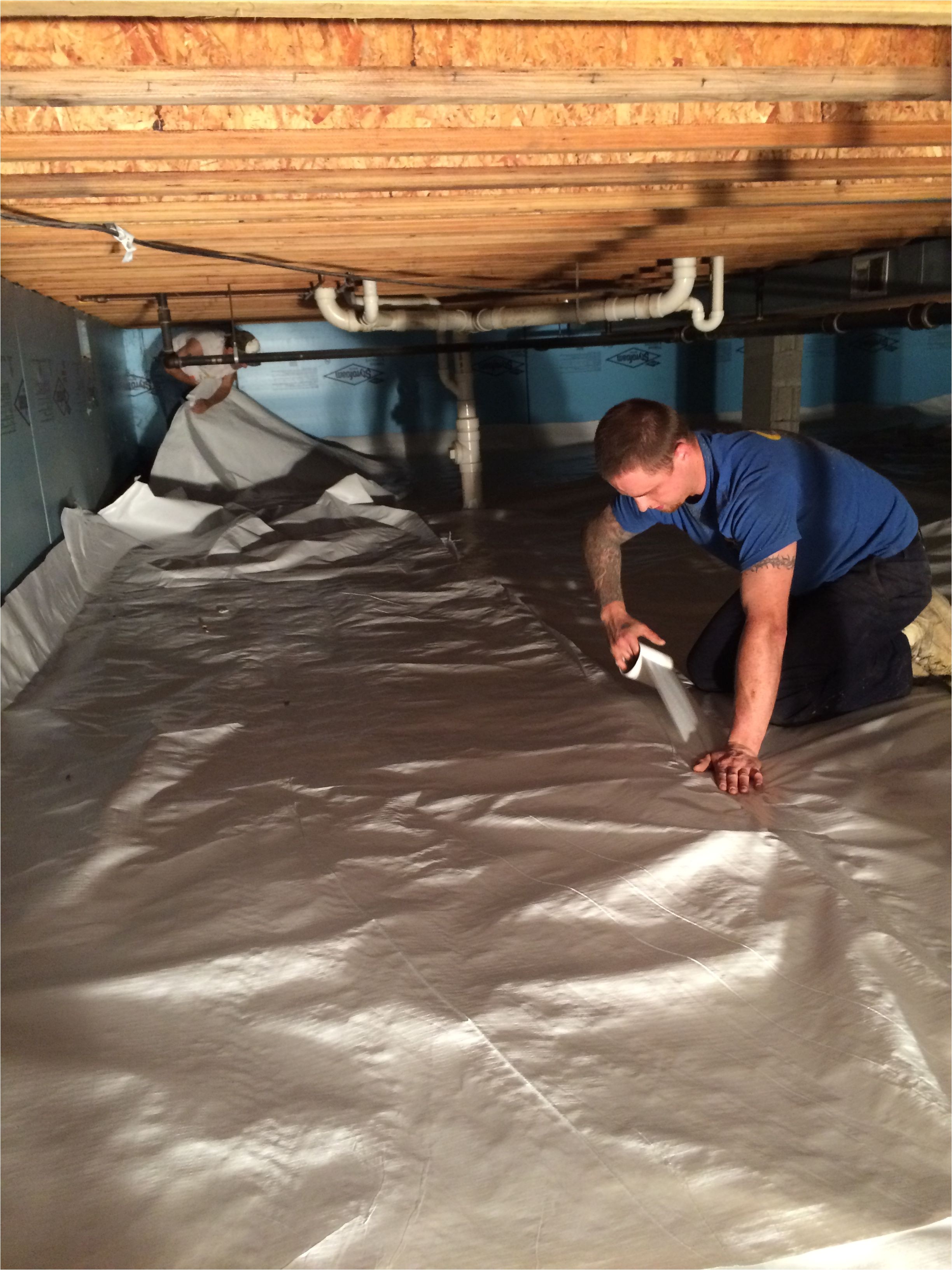 easy to install crawl space vapor barrier viper cs keep moisture out of your crawl space