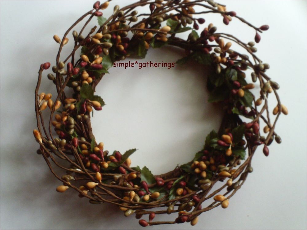 4 Inch Pip Berry Candle Rings One 4 Quot Pip Berry Candle Ring or Wreath Barn Red Green