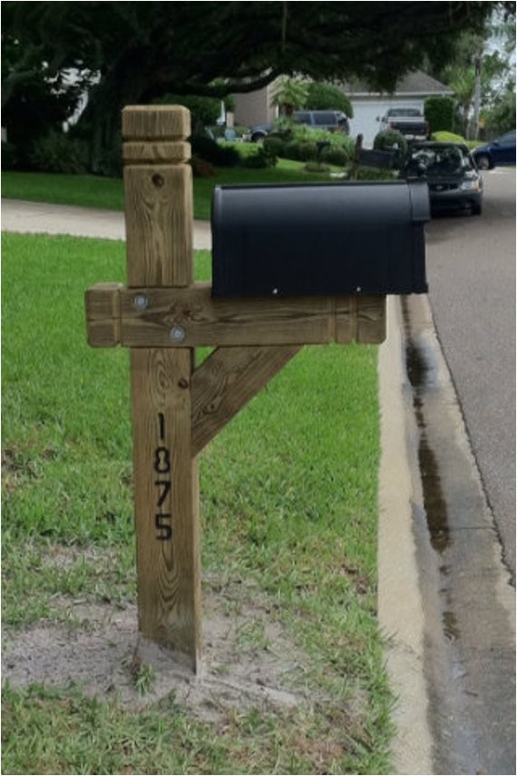 6×6 Mailbox Post Plans 6×6 Handmade Single Treated Mailbox Post