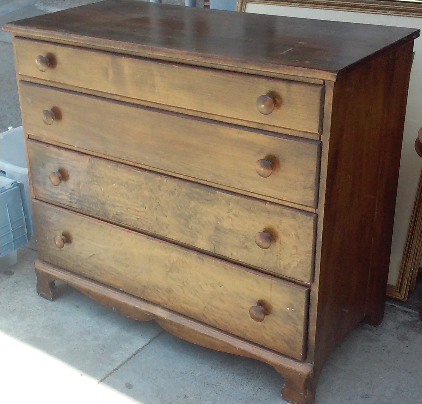 5857 vintage 40 wide 4 drawer dresser