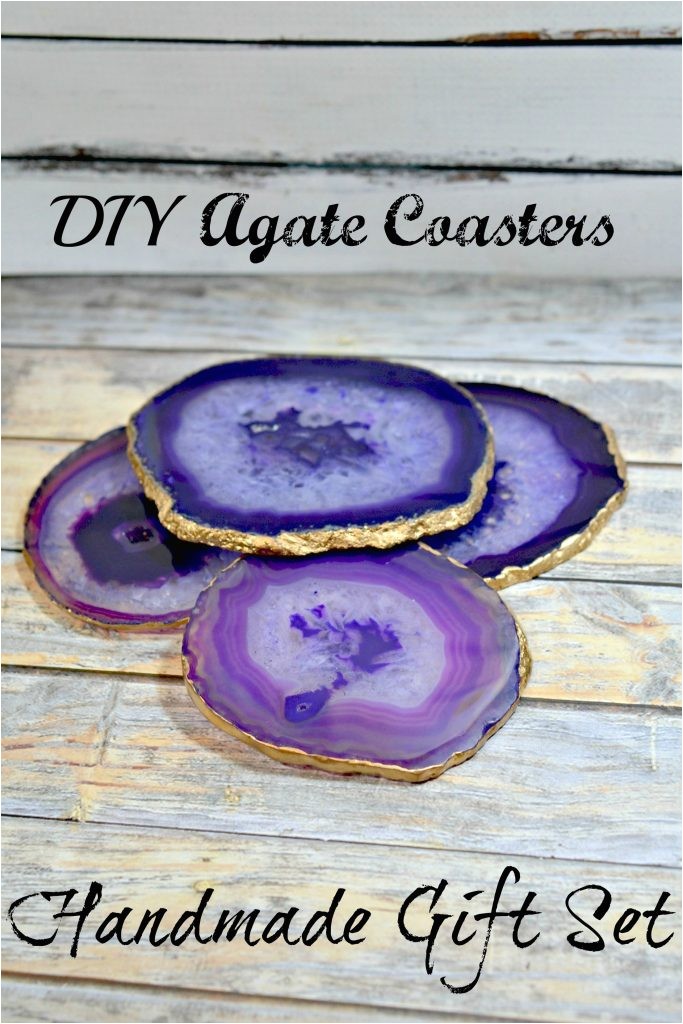 Agate Slices Hobby Lobby Diy Agate Slice Coasters Handmade Natural Gift Set