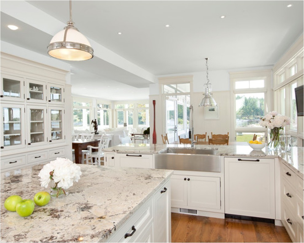 make your elegant kitchen with alaska white granite