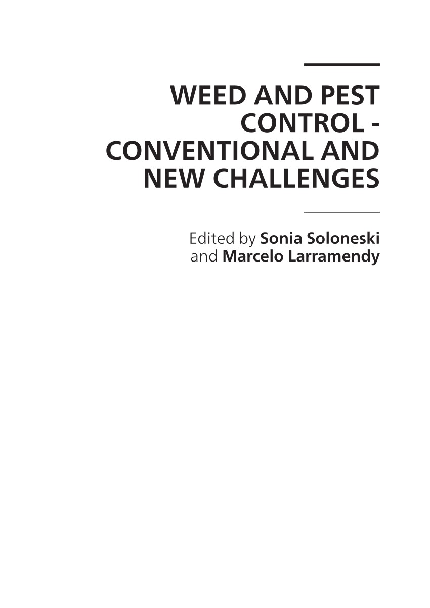 pdf weed and pest control conventional and new challenges