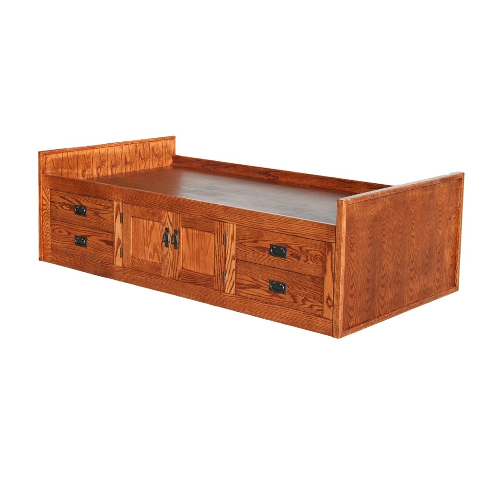 od o m283 t mission oak chest bed with 4 drawers