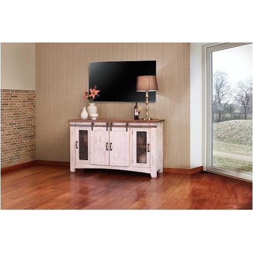 American Furniture Warehouse Pueblo Tv Stand International Furniture Direct Pueblo 60 Quot White Tv Console