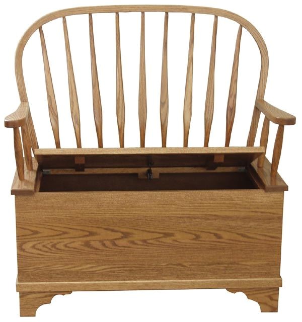 deacon hall bench ohio amish oak furniture 3602 deep detail