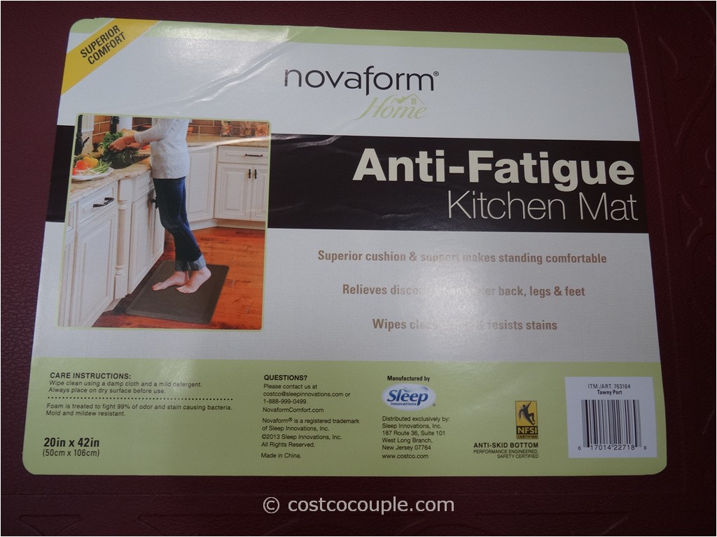 Anti Fatigue Kitchen Mats at Costco Novaform Anti Fatigue Kitchen Mat