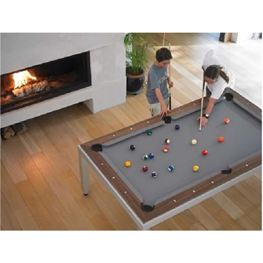 amazon com fusion pool table and dining table convertible pool table sports outdoors