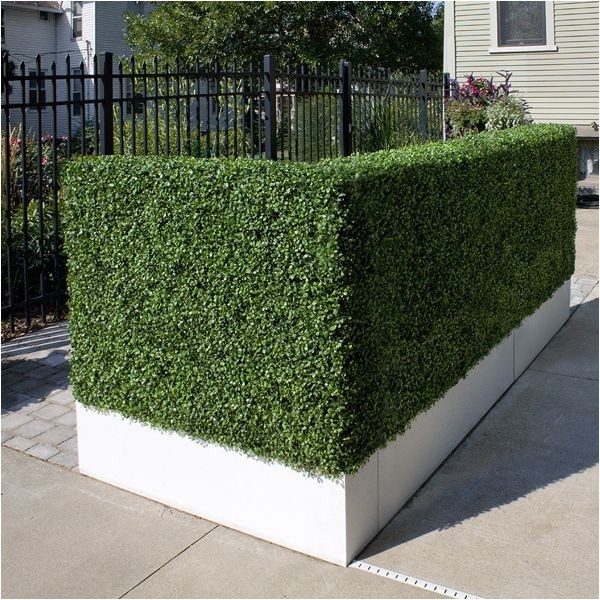 Artificial Hedges for Outdoors Artificial Outdoor Boxwood Hedge by Home Infatuation