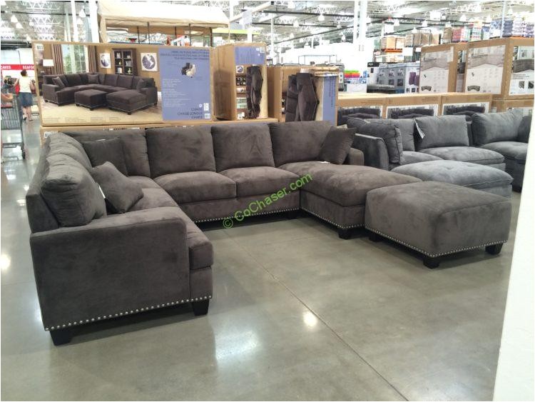 bainbridge fabric sectional with ottoman