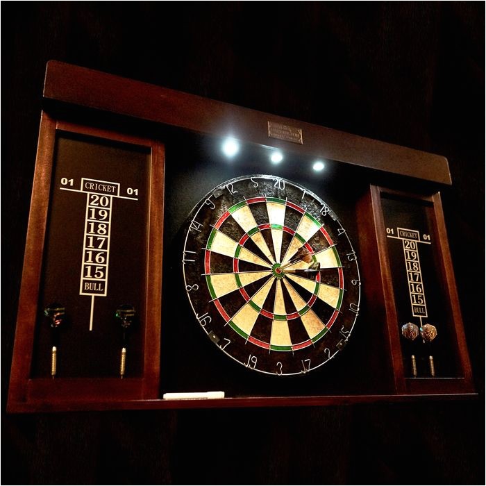 Barrington 40 Dartboard Cabinet with Led Light Barrington 40 Inch Dartboard Cabinet W Led Light Md