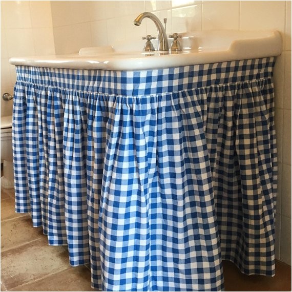 sink skirt custom shirred choose your