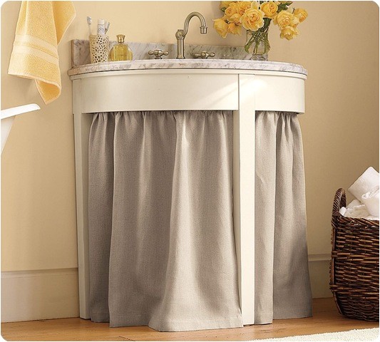 skirt for bathroom sink