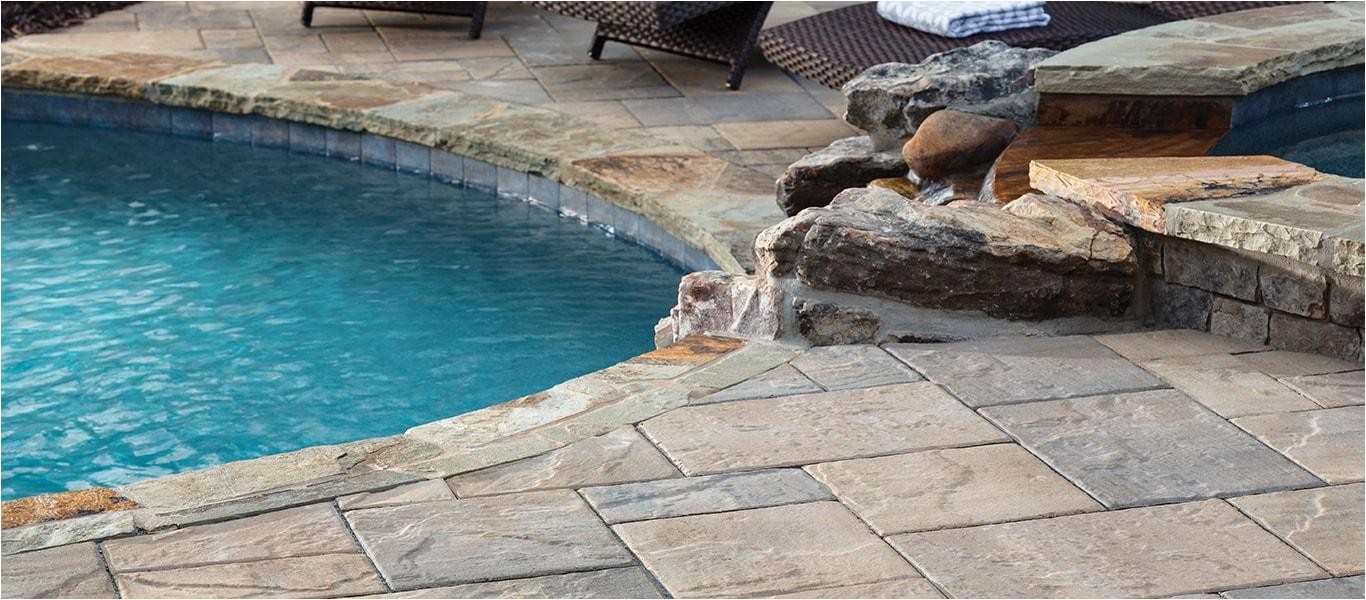 Belgard Lafitt Rustic Slab Lafitt Rustic Slab Pavers Natural Slate Paver System