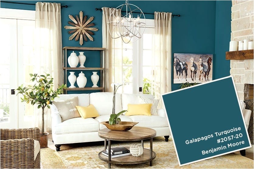 Benjamin Moore Galapagos Turquoise May June 2016 Catalog Paint Colors Ballard Designs How