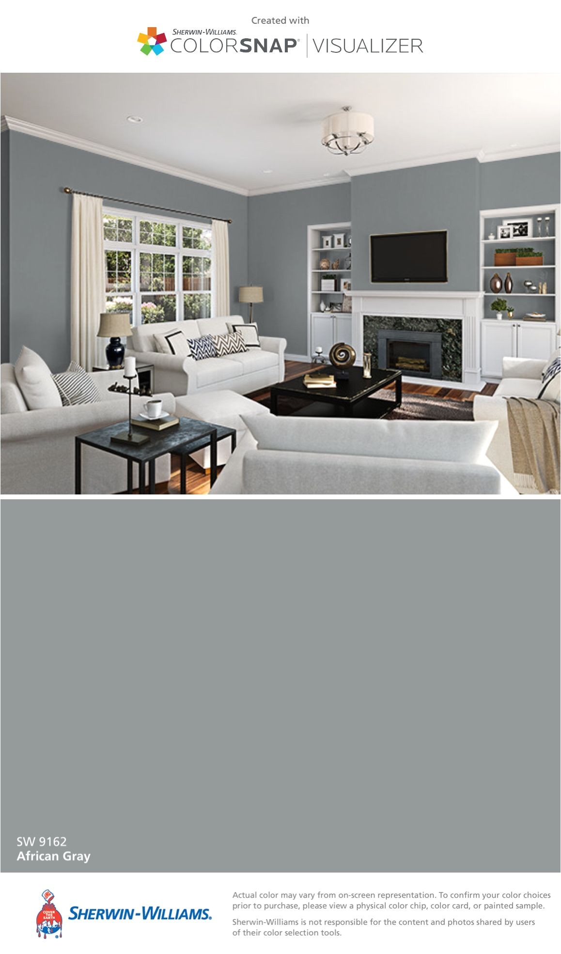 i found this color with colorsnapa visualizer for iphone by sherwin williams african gray sw 9162