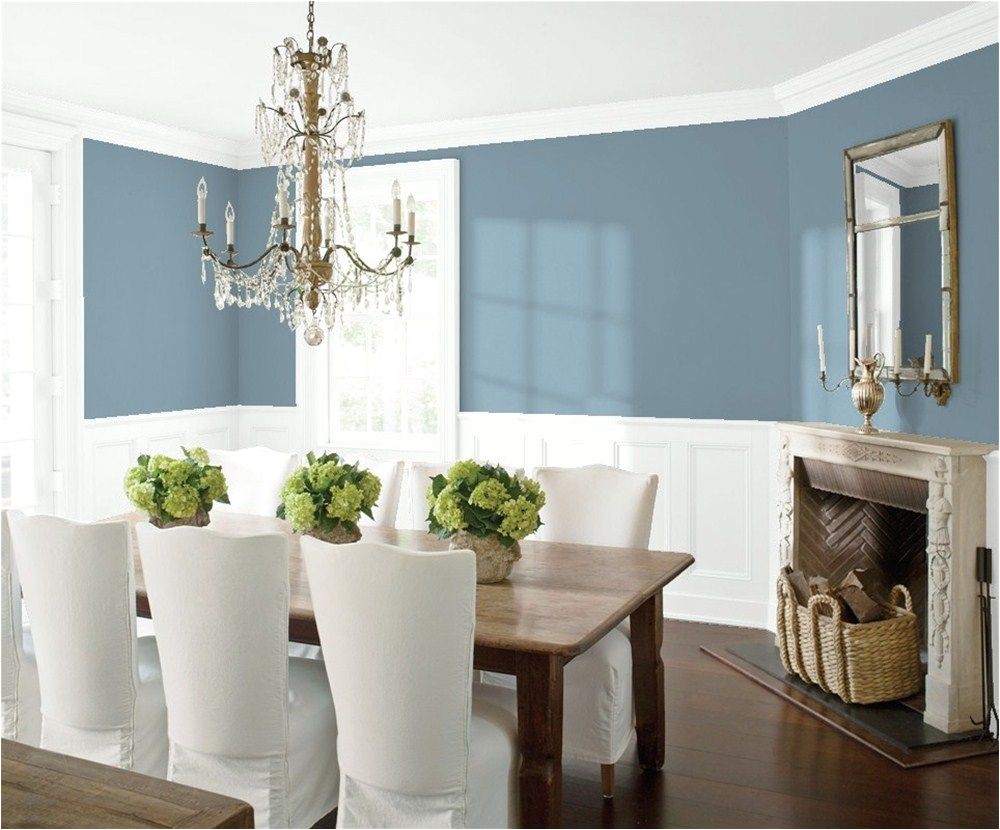 dining room 2 benjamin moore polaris blue