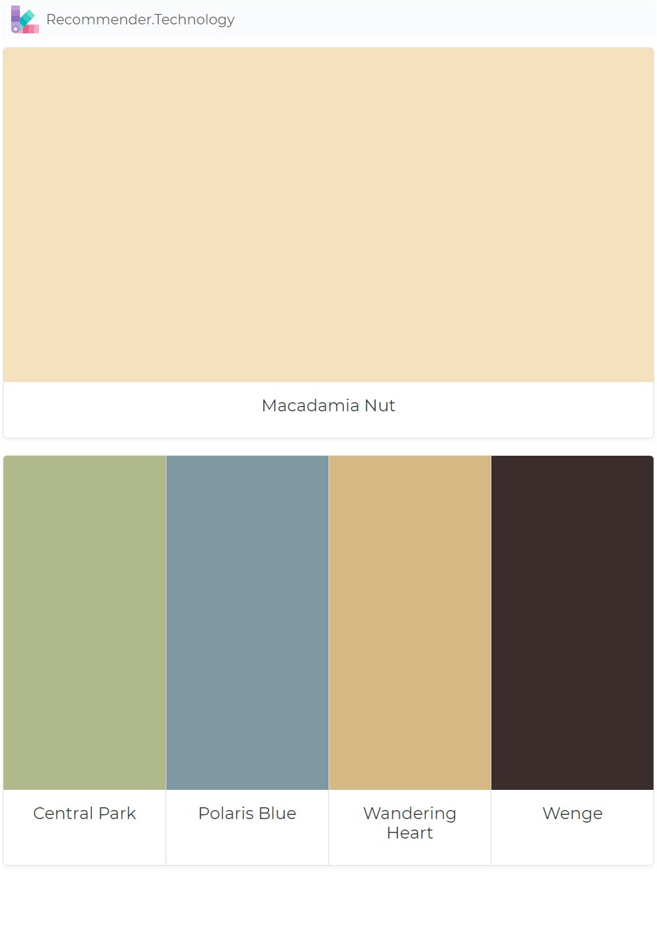 macadamia nut central park polaris blue wandering heart wenge paint color palettes