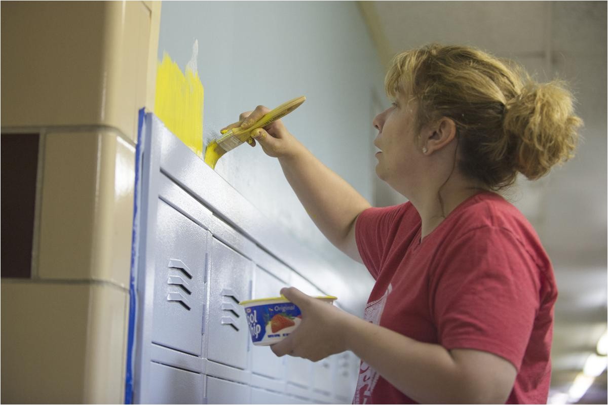 making the hallways colorful