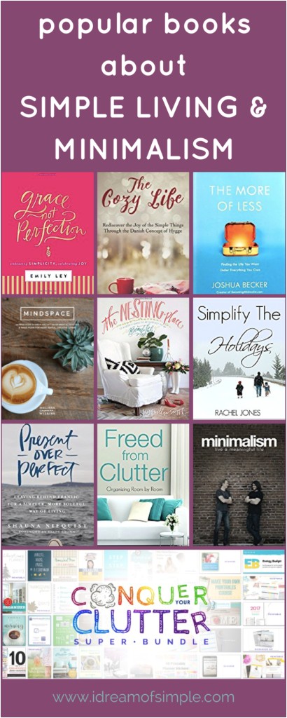 books to inspire simple living and minimalism