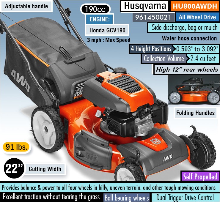 best self propelled lawn mower for hills