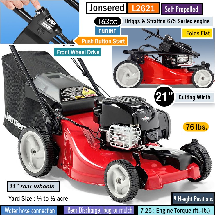 best self propelled lawn mower for hills