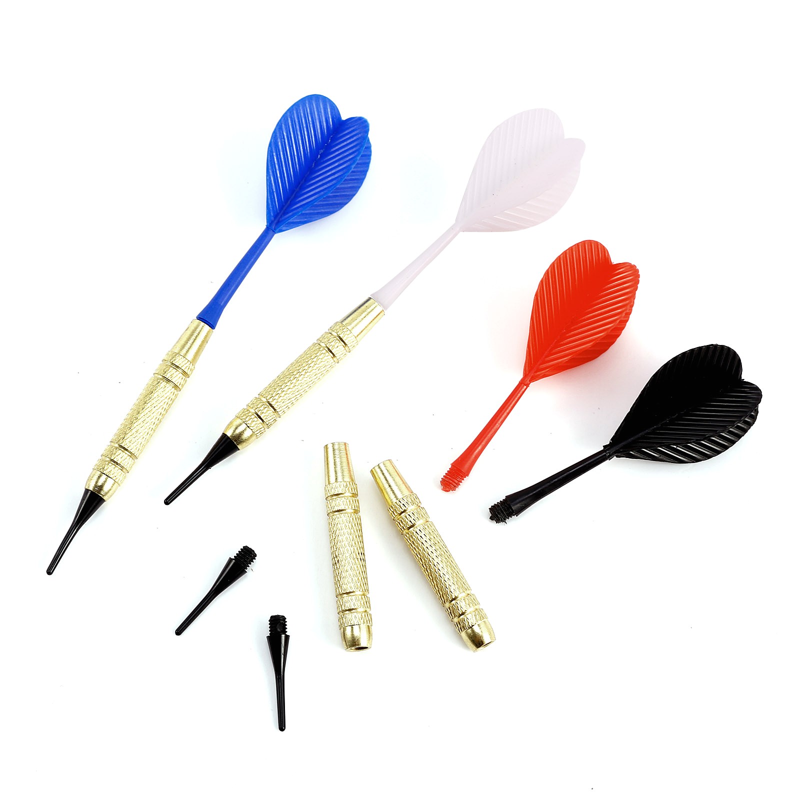 Best soft Tip Darts for Beginners 12 Pcs 4 Sets soft Plastic Needle Tip Dart Darts with