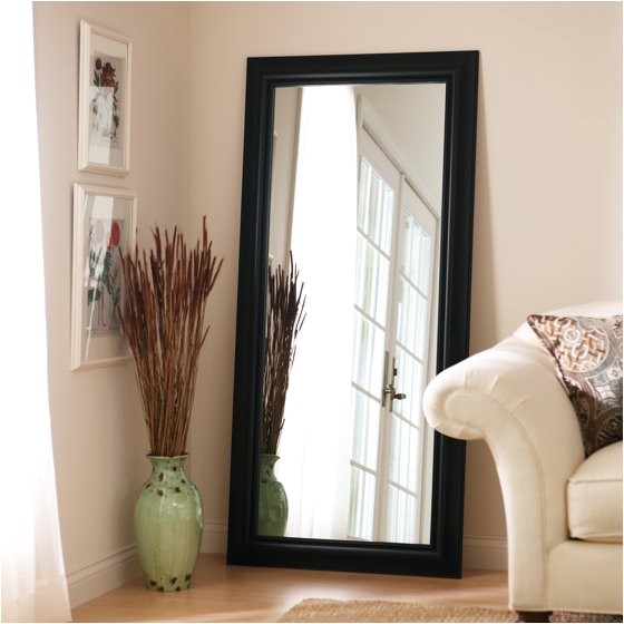 Better Homes and Gardens 27 X 70 Black Leaner Mirror Better Homes and Gardens Black Leaner Full Length Floor