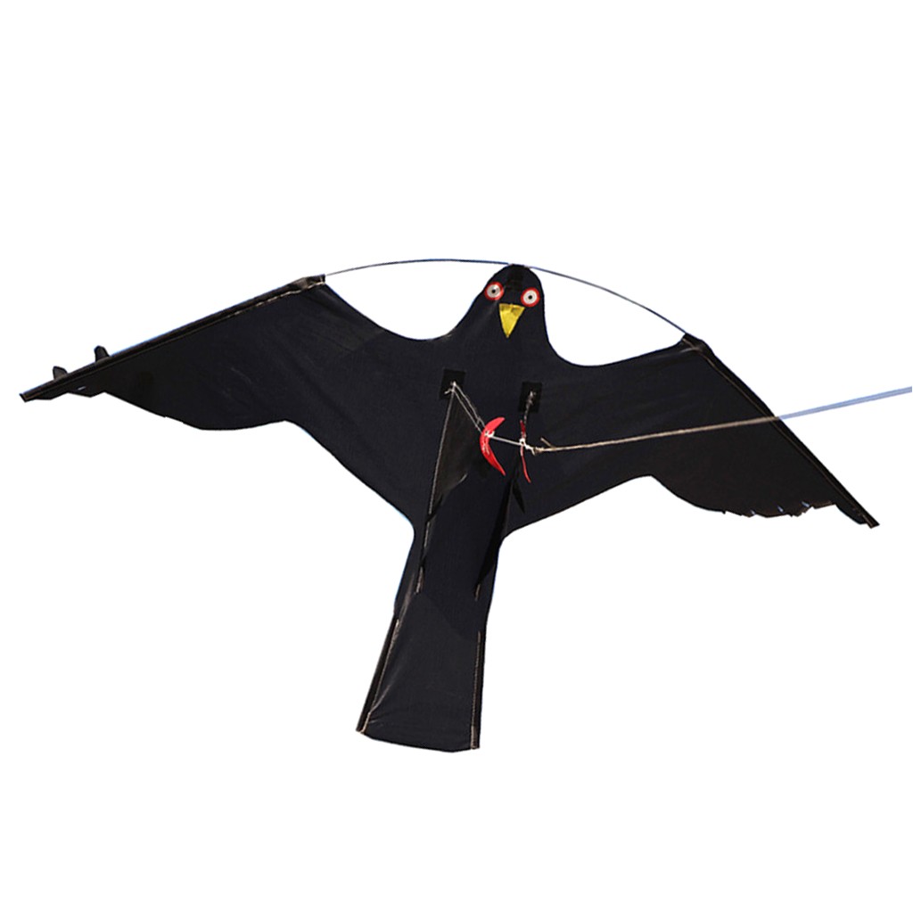 Black Hawk Pest Control Rockford Il Bird Scarer Flying Hawk Kite for Garden Scarecrow Yard and House