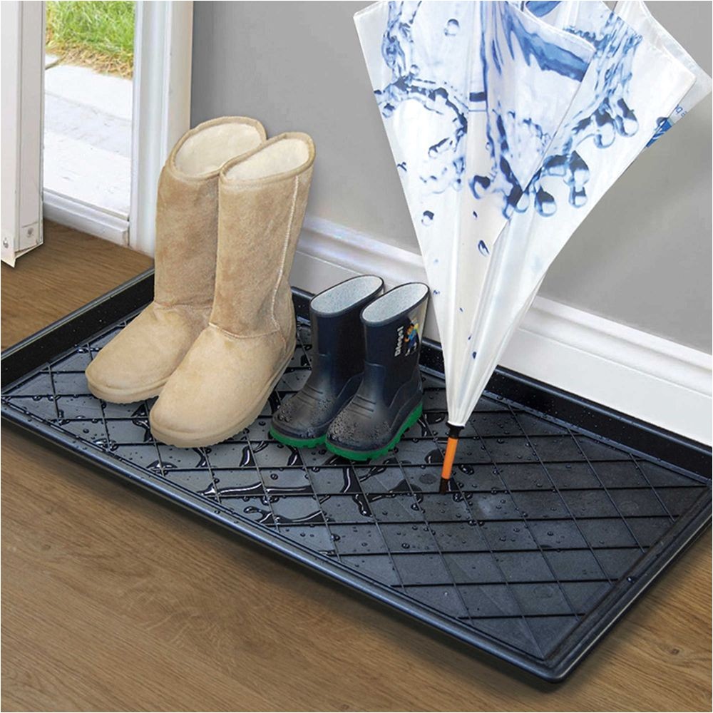 Boot Tray Bed Bath and Beyond Boot Shoe Tray Mat Floor Clean Dry Rain Snow Entry