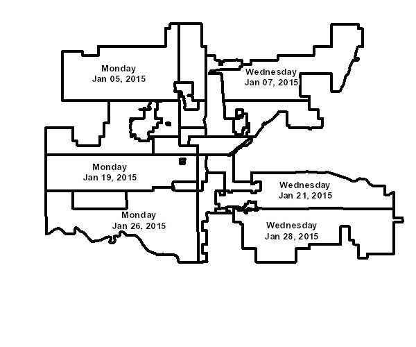 trash pickup schedule