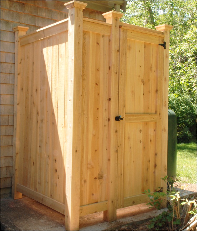 Cape Cod Outdoor Shower Enclosure Kit Outdoor Shower Enclosure Cedar Showers