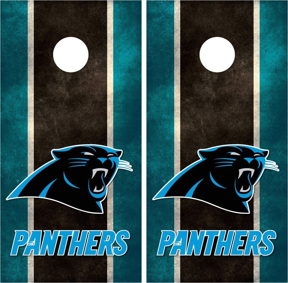 Carolina Panthers Cornhole Boards Carolina Panthers Cornhole Board Decal Wrap Wraps Ebay