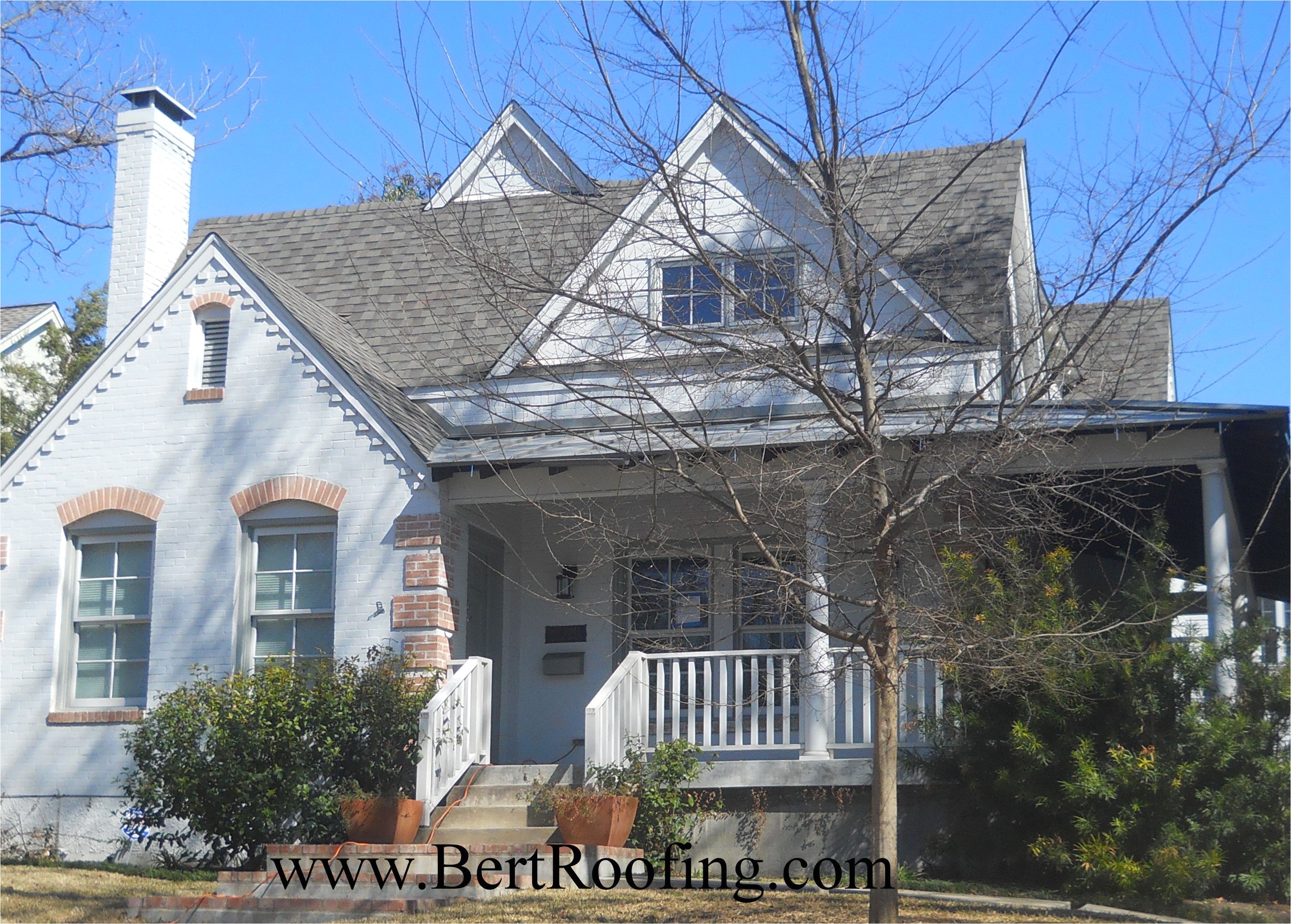 certainteed landmark composition shingle color weathered wood installed by bert roofing inc in dallas on march 2014