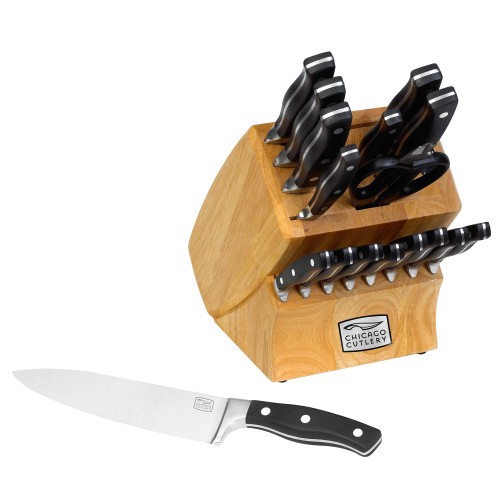 chicago cutlery insignia ii 18 piece knife block set