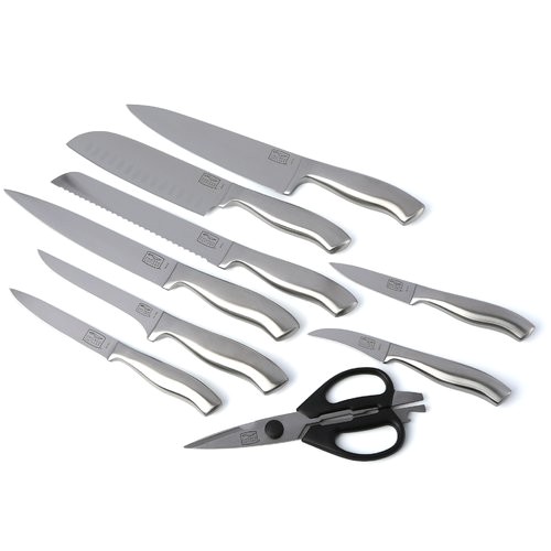 chicago cutlery insignia steel 18 piece knife block set 1067823 chi1059