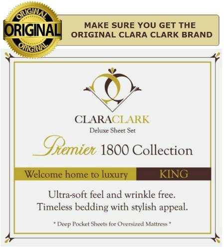 clara clark premier 1800 series 4pc bed sheet set queen review