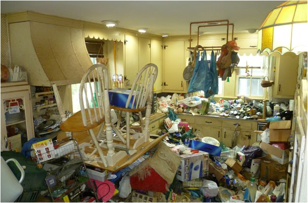 writing is like cleaning hoarder house