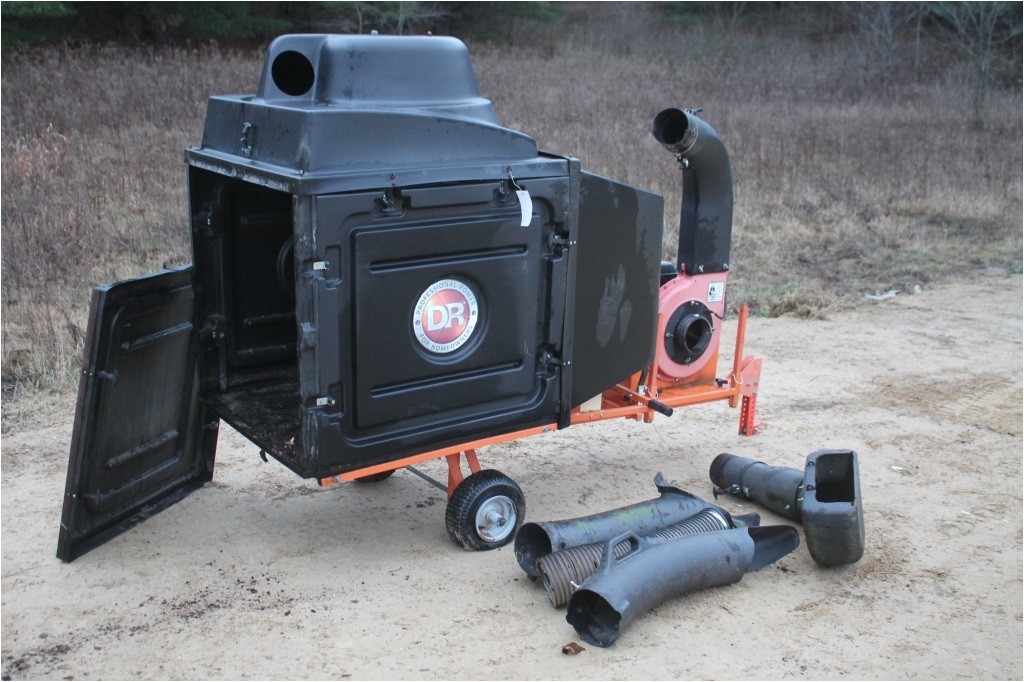 dr commercial leaf and lawn vacuum trailer