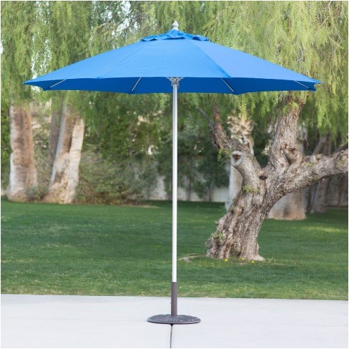 belham living 9 ft sunbrella commercial aluminum wind resistant patio umbrella cfm