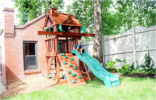 Compact Swing Sets Small Yards Sweet Small Yard Swing Set solution