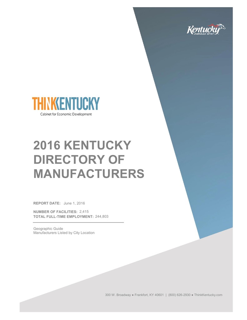 Complete Comfort Heating and Air Hartford Ky 2016 Kentucky Directory Of Manufacturers Report Date