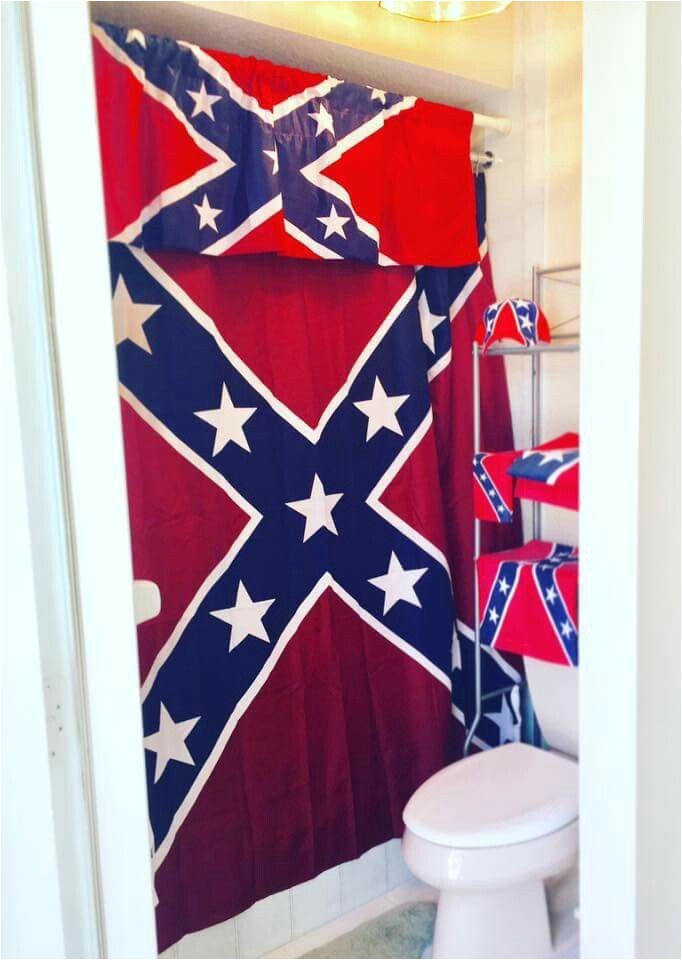 Confederate Flag Shower Curtain Rebel Flag Shower Curtain Curtain Menzilp.....