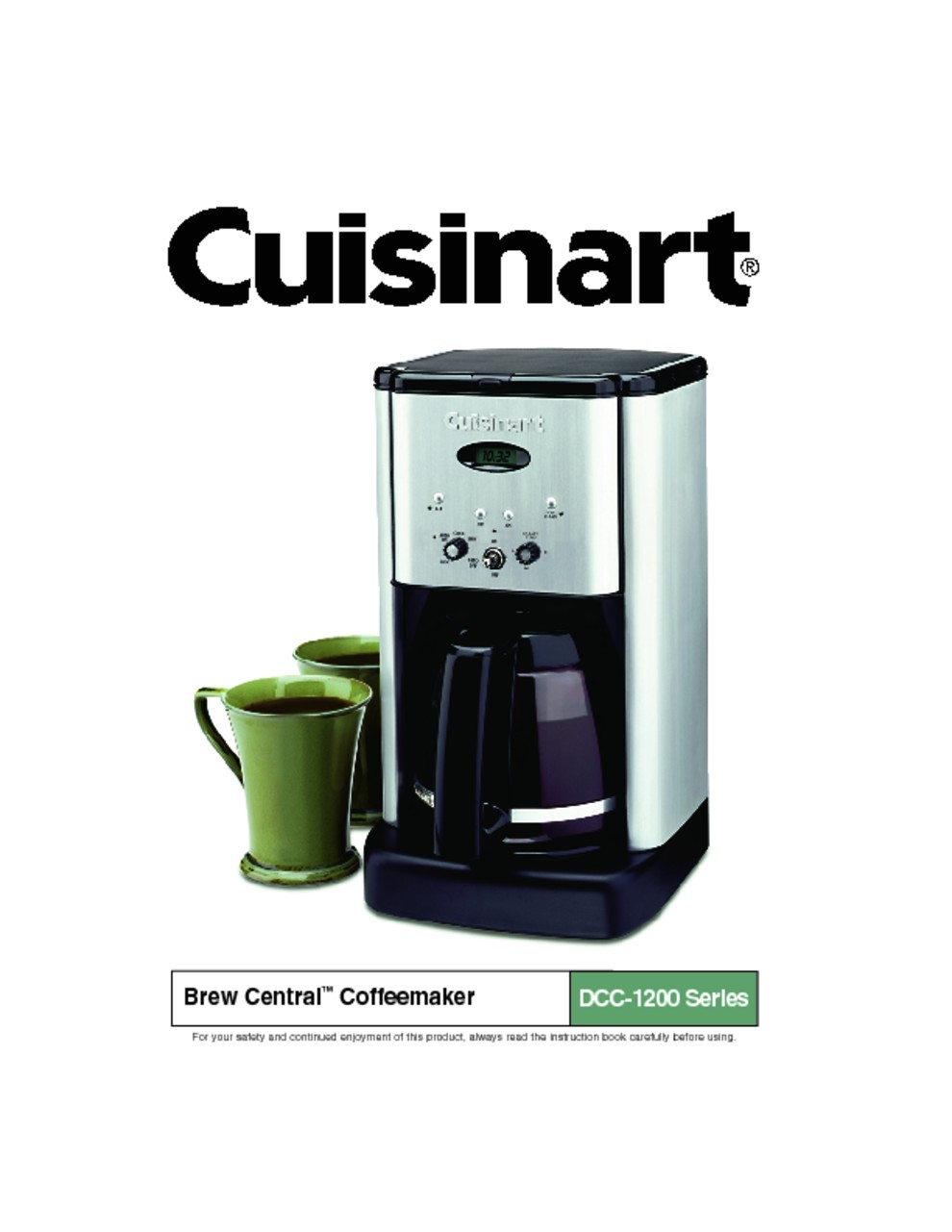 Cuisinart Coffee Maker Self Clean Self Cleaning Cuisinart Coffee Maker Instructions Irbrida