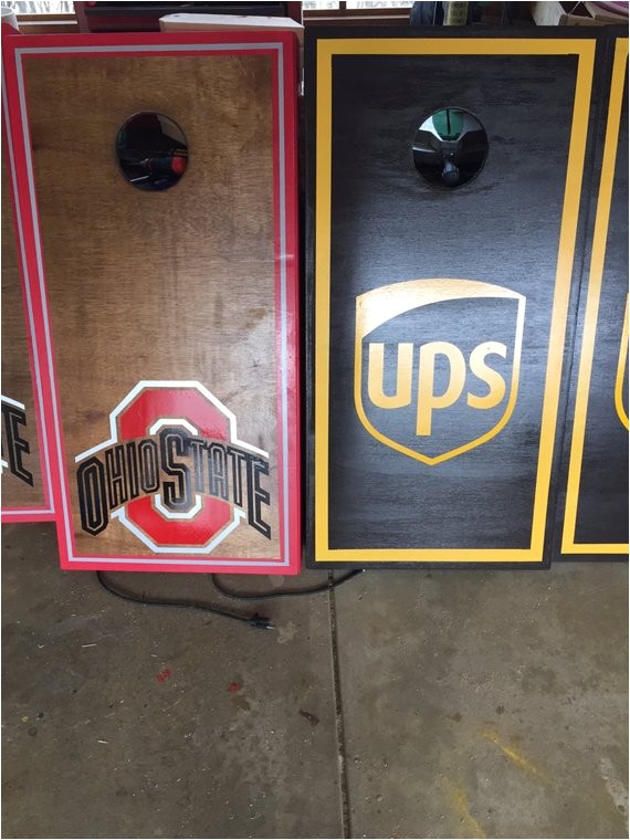 Custom Corn toss Decals Corn Hole Board Custom Decals for Bean Bag by