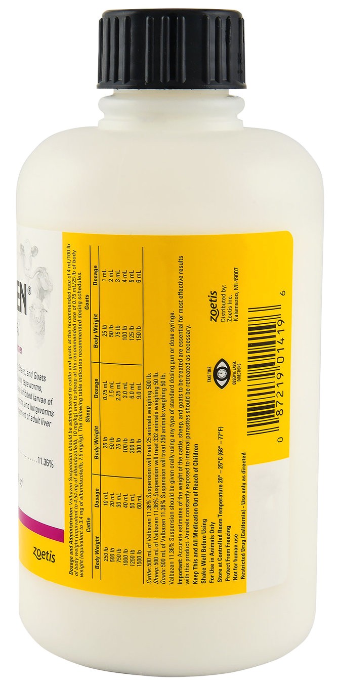 valbazen broad spectrum dewormer