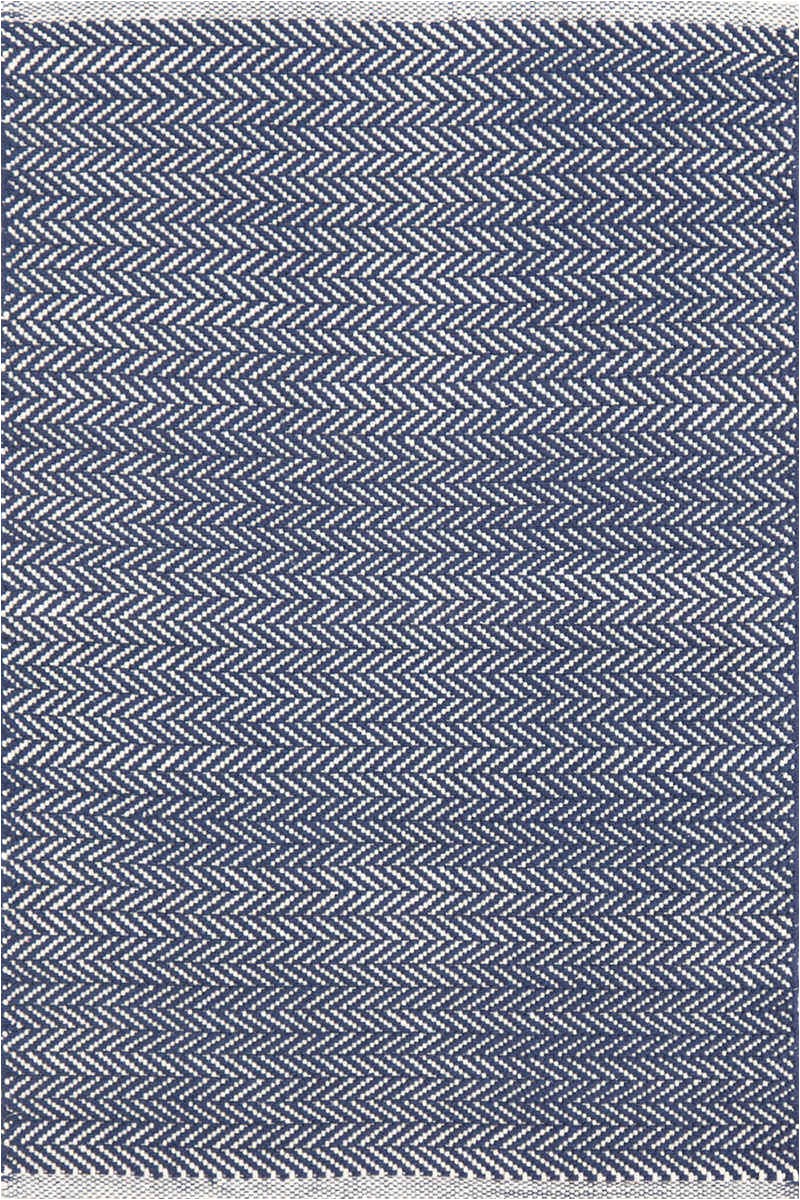 dash and albert herringbone indigo 105511 area rug