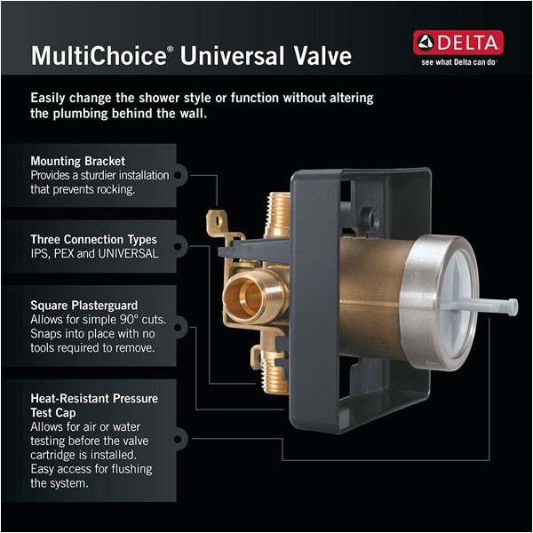 Delta Multichoice Universal Valve Installation Instructions Delta R10000 Unbxhf Multichoice Universal Mixing Rough In
