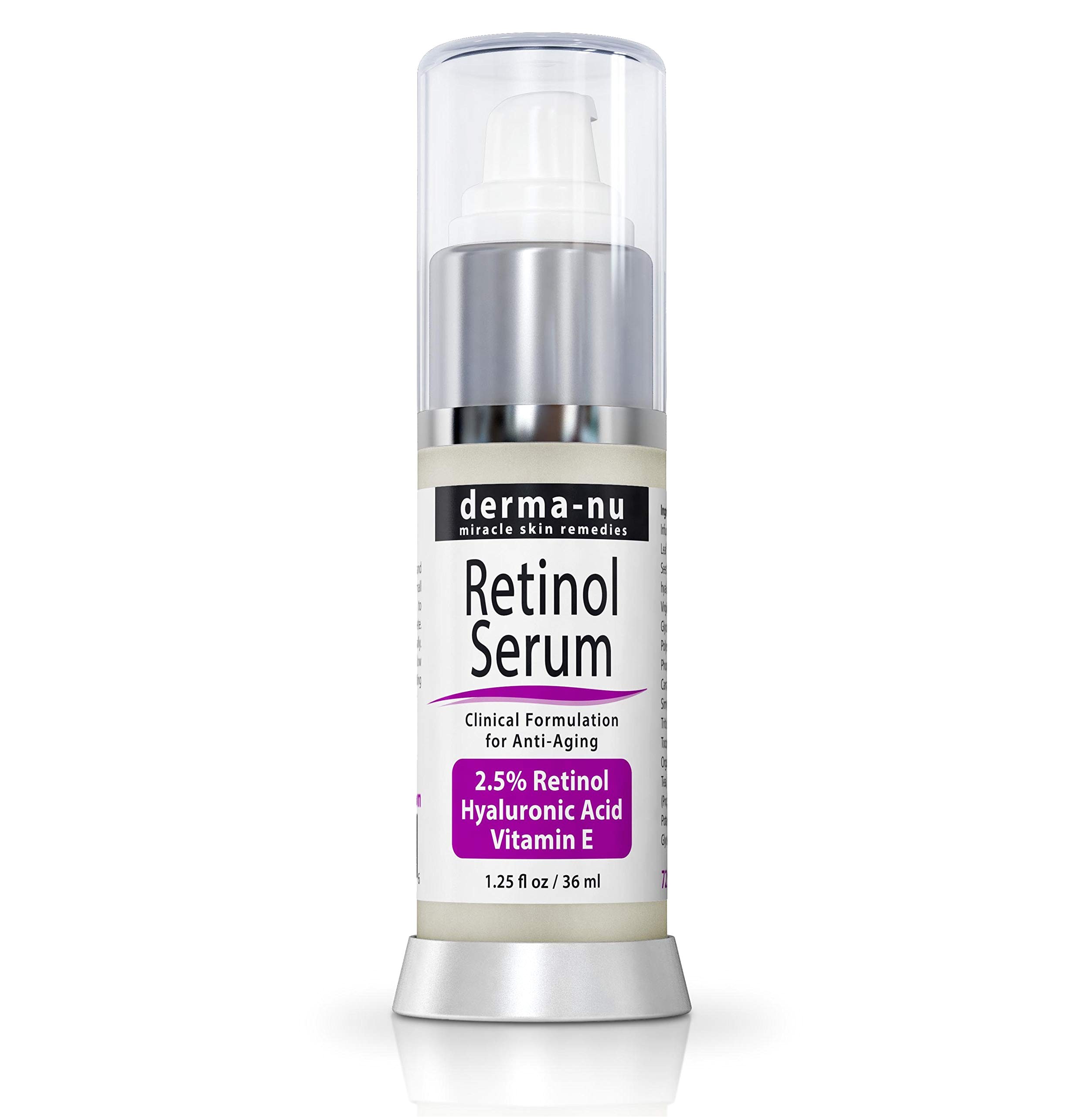 anti aging retinol serum for face hyaluronic acid and vitamin e reduces fine